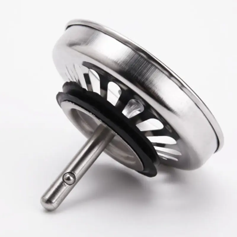 Kitchen Sink Strainer Stopper Stainless Steel Waste Plug Sink Filter Bathroom Hair Catcher Drains Strainers Kitchen Accessories