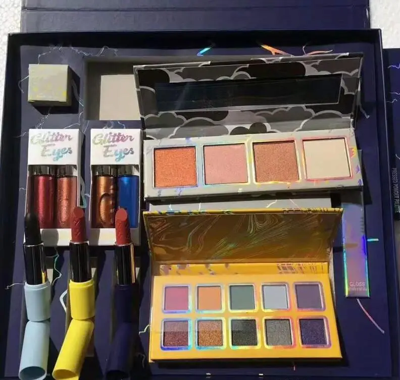 Newest makeup set The Weather Collection Bundle Makeup big box flash gloss Eyeshadow Lipstick Set | Красота и здоровье