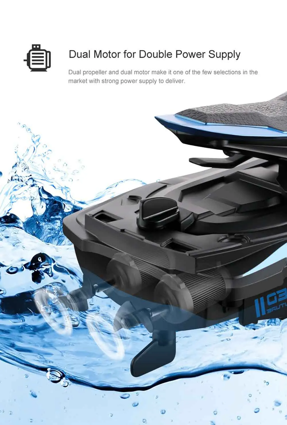 Лодка с дистанционным управлением Seeker RC лодка мотоцикл моторная 1/14 2 4G водные