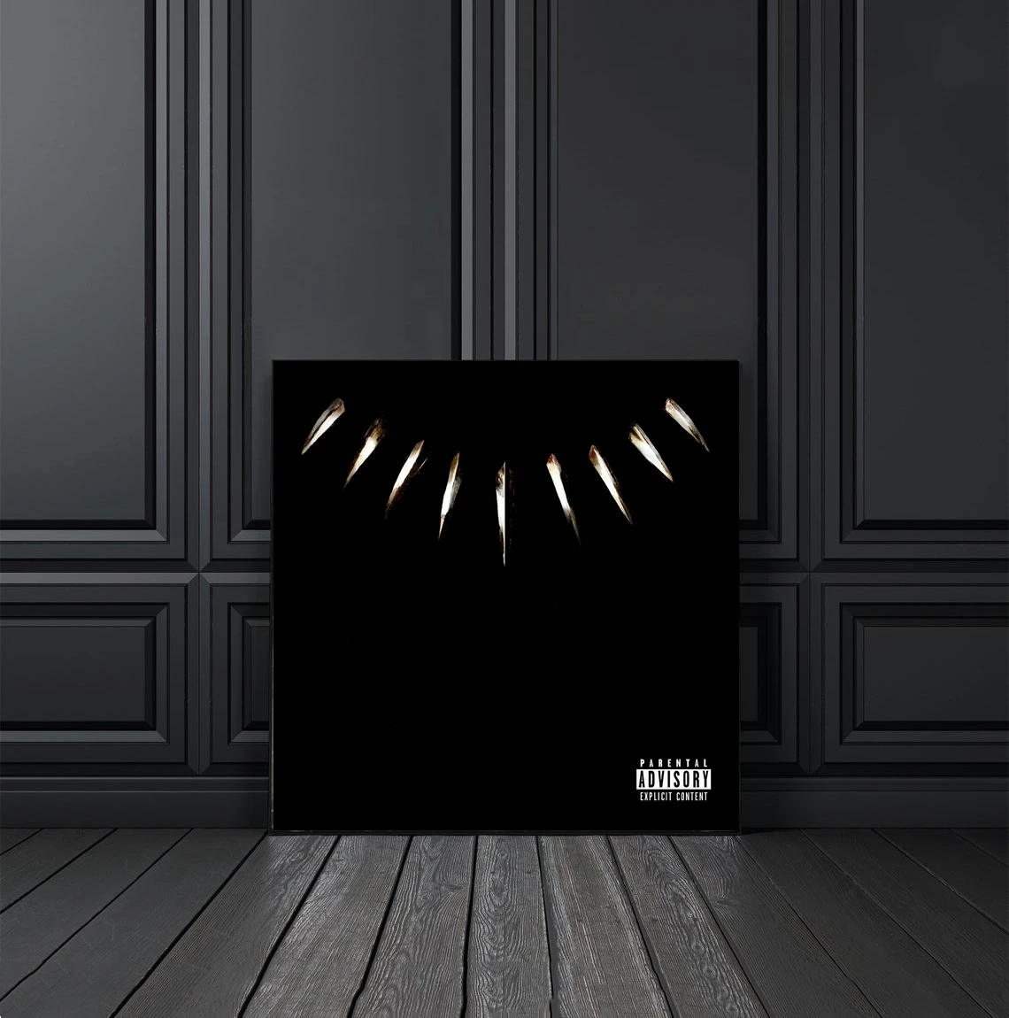 

Kendrick Lamar Black Panther Music Album Cover Poster Canvas Print Rap Hip Hop Music Star Singer Wall Painting Decoration