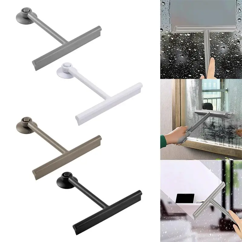 Silicone Scraping Wiper Cleaner Mirror Cleaning Soft Squeege Brush Door Shower Washing Tools With Hook | Дом и сад