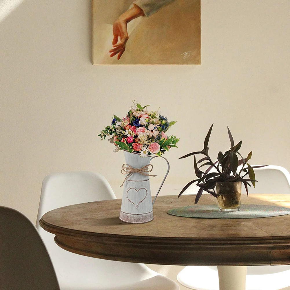 Металлическая ваза для цветов садовый горшок полива чайник Свадебный держатель