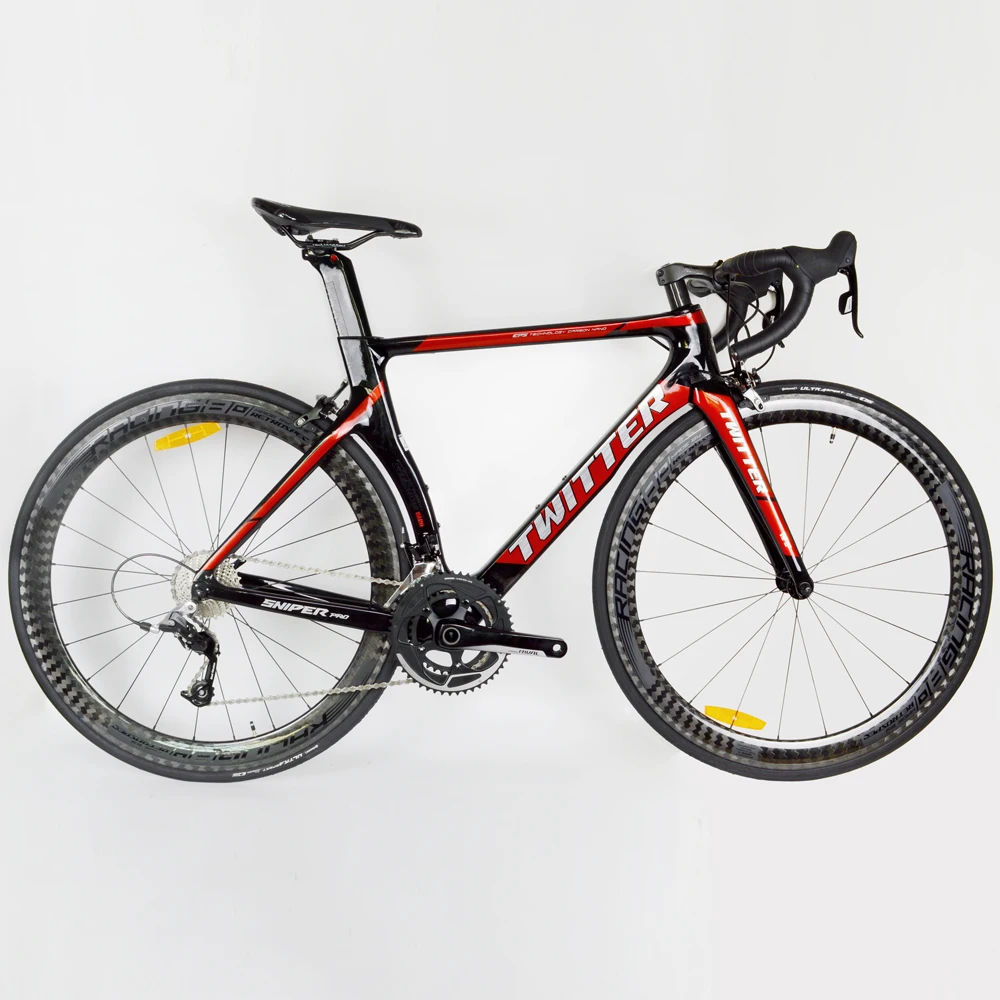 TWITTER углеродный дорожный велосипед 700C с 22 скоростями для SRAM RIVAL переключатель