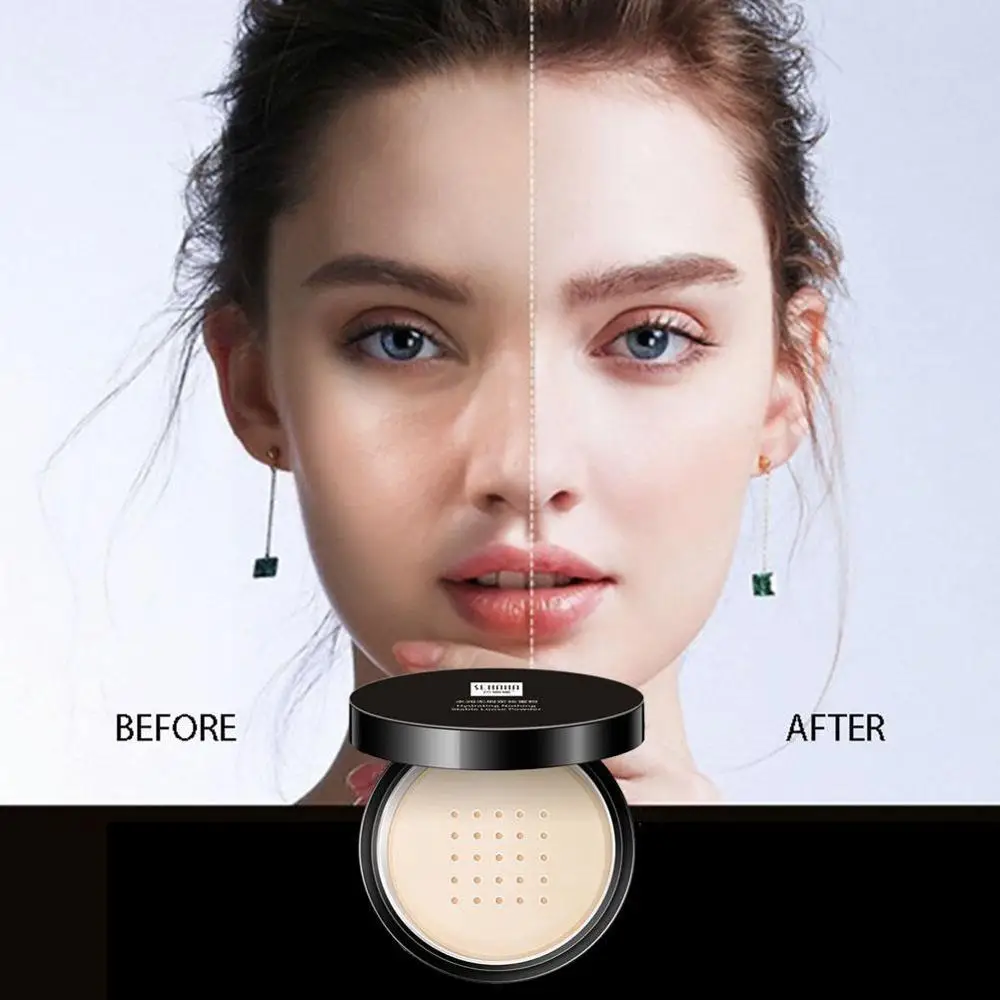 Пудра для пудры лица полупрозрачная матовая минеральная палитра контроля