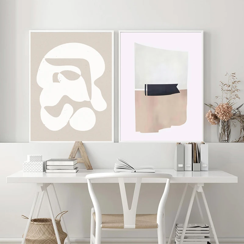 Абстрактный скандинавский модный стиль бохо бежевые цвета фотография стены