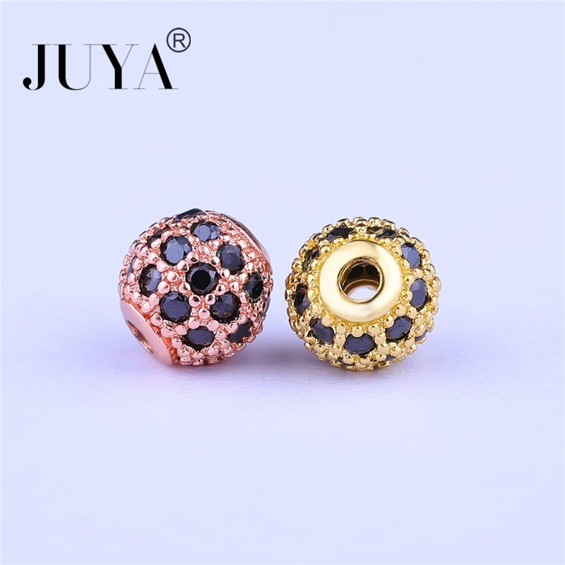 10 Pcs 6 mm Round Ball Loose Beads For Jewelry Making Cubic Zirconia Lucky Bead Charm Pendants DIY Handmade Jewelry Accessories