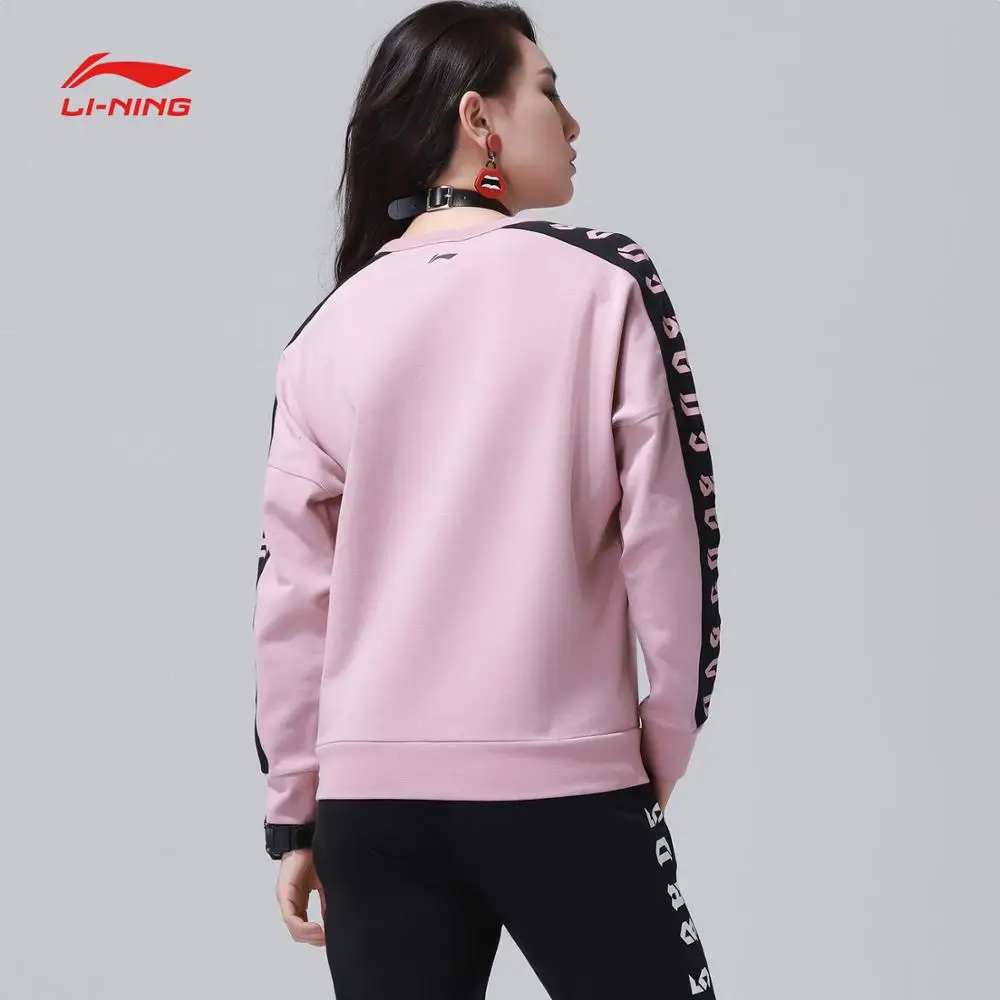 Женские баскетбольные свитера Li Ning удобные из 77% хлопка 23% полиэстера свободный