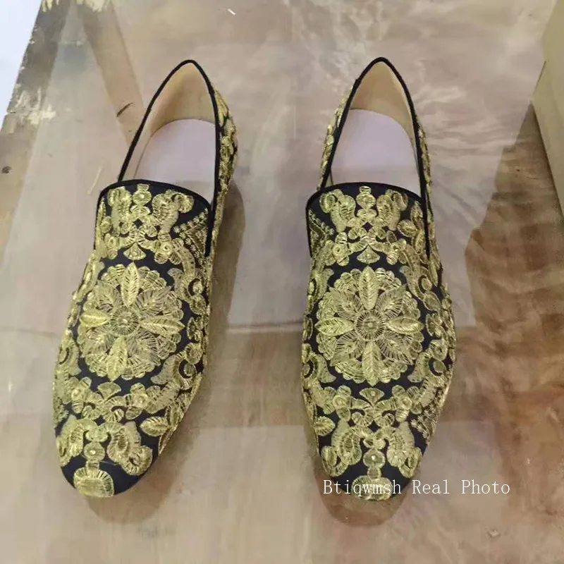 Обувь ручной работы Мужские лоферы на плоской подошве с круглым носком и