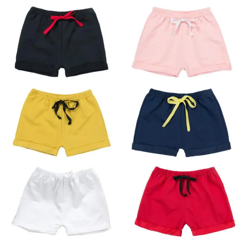 Летние Детские хлопковые шорты брендовые для мальчиков и девочек детское нижнее