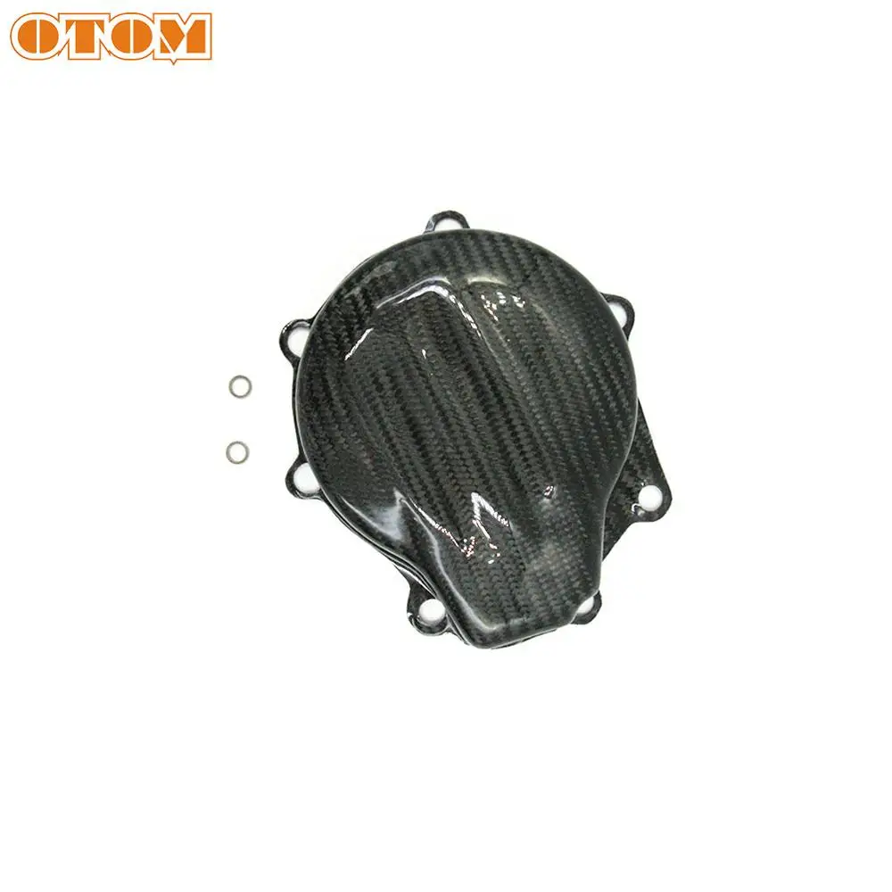 OTOM черная крышка статора двигателя из углеродного волокна для мотоцикла KTM EXC XCW 450
