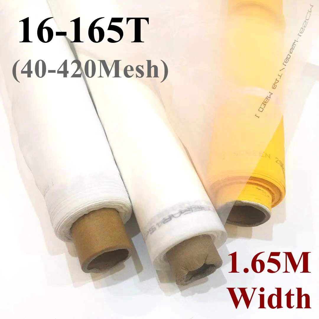 1 м 40-420 сетка 165 см Ширина 16 т/32 т/39 т/47 т/53 т/72 т/80 т/100 т/120 т/140 т/150 т t/165 T белый полиэстер шелкография сетчатая ткань