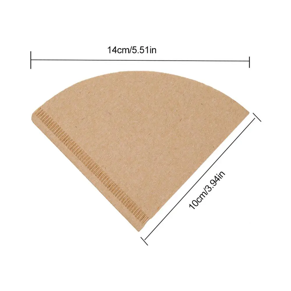 

40pcs V-Type Natural Coffee Filter Paper Servings of Coffee Powder log Filter Paper Drip Coffee Pot Filter Paper