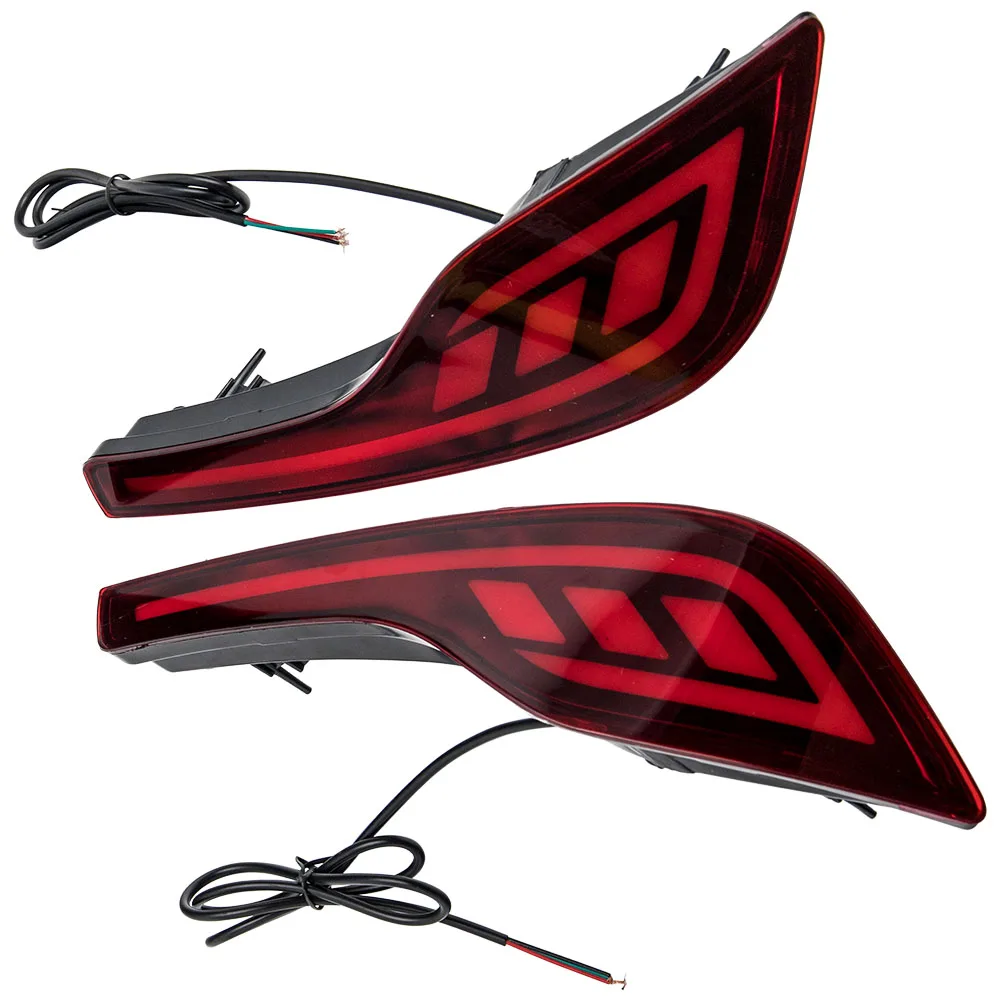 

1 Pair Red LED Rear Bumper Reflector Brake Tail Fog Light Lamp For Honda CRV 2017 2018 2019