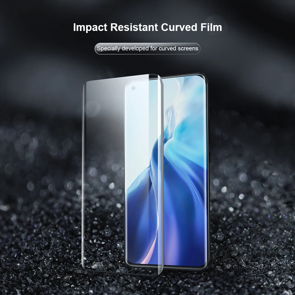 nillkin for xiaomi mi 11 ultra pro 5g glass 2pcs impact resistant curved film glass screen protector for mi 11 pro ultra free global shipping