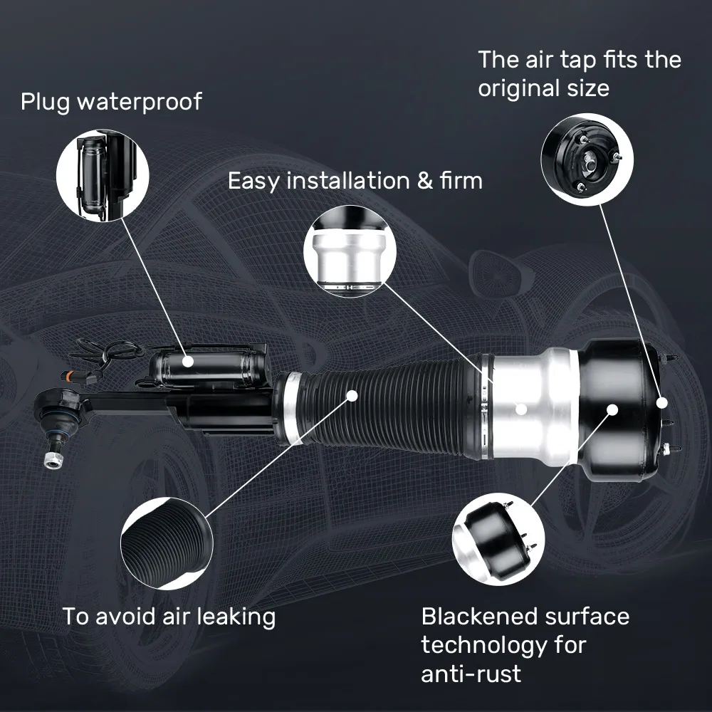 Передняя левая пневматическая подвеска maxpeedingrods для 2007-2013 Mercedes S550 W221 4-Matic S350 S450 S500