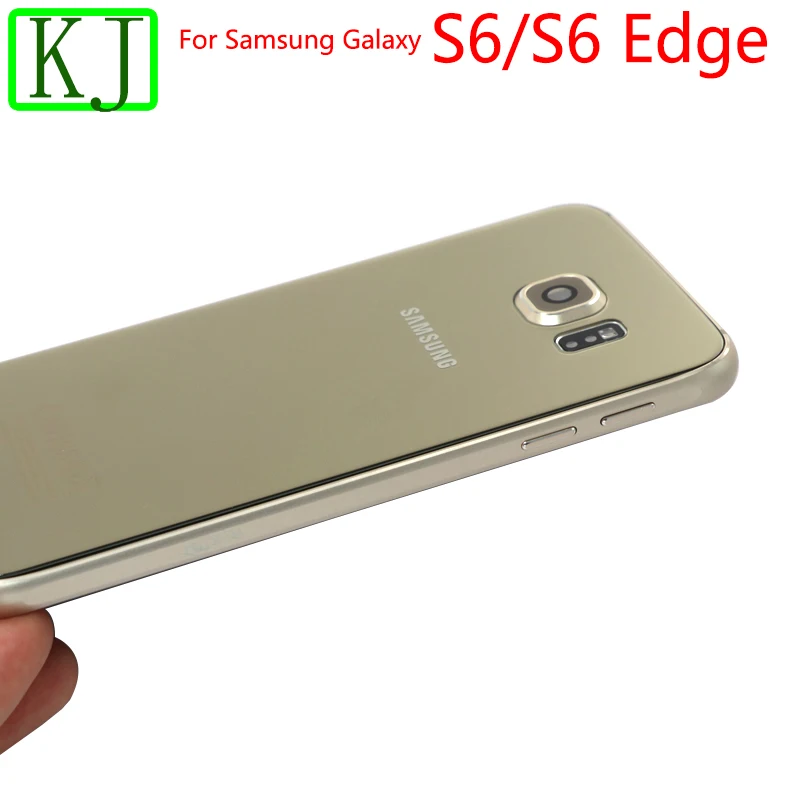 Полный корпус чехол для Samsung Galaxy S6 G920/S6 Edge G925 крышка батареи задняя дверь+ средняя рама+ Передний сенсорный экран
