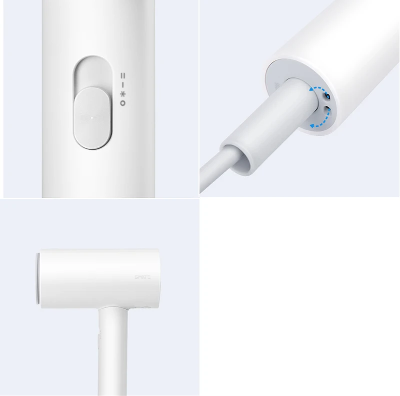 Новейший Xiaomi отрицательный ионный мягкий сухой фен для волос Молодежная версия быстрая и сухая маленькая портативная 1800 Вт Профессиональная фен для волос