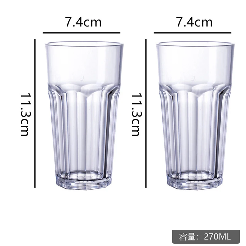 

2 шт. прозрачные пластиковые чашки