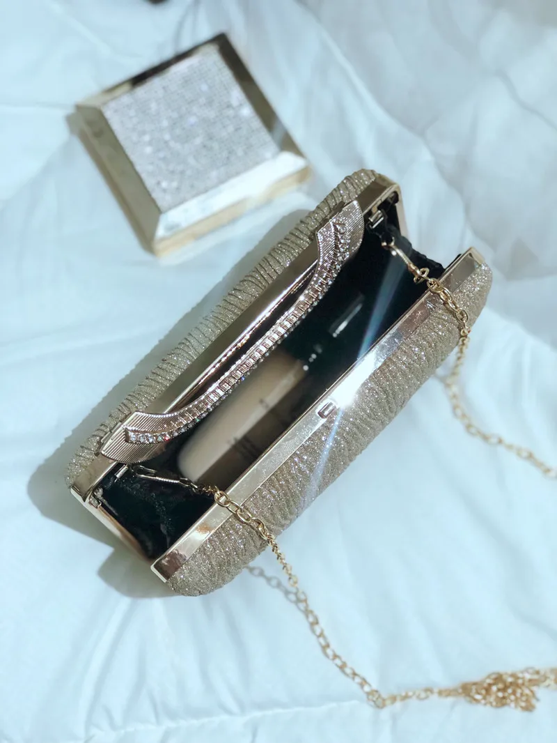 

Dress New Socialite Set auger Elegant purses handbags luxury designer golden evening clutch bags women rhinestone money purse