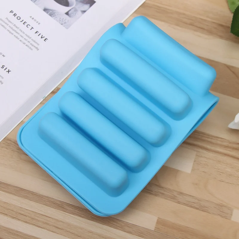 

Multi-function 10 holes cylindric Silicone Ice Cube Tray Mold Freeze Ice Mould Baking tools Chocolate Cookies Mold 1 PCS