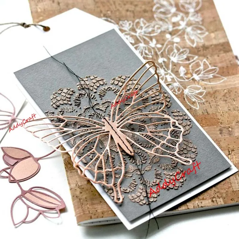Металлические штампы цветы и бабочки Форма для скрапбукинга бумаги рукоделия