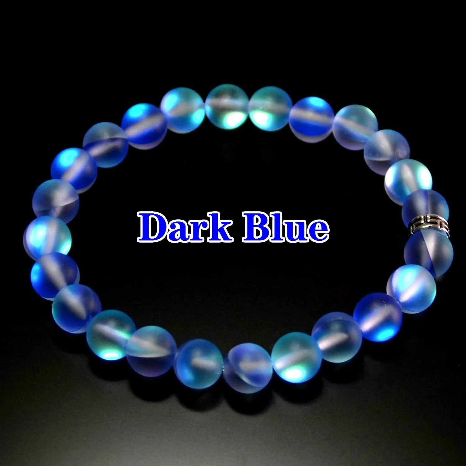 Matte Dark Blue Необычный жемчужный Tendy браслет медведь для женщин, Свадебный культивированный очаровательный браслет с узлом Русалка стеклянный браслет ювелирные изделия для девочек подарок на день рождения - Окраска металла: Matte Dark Blue