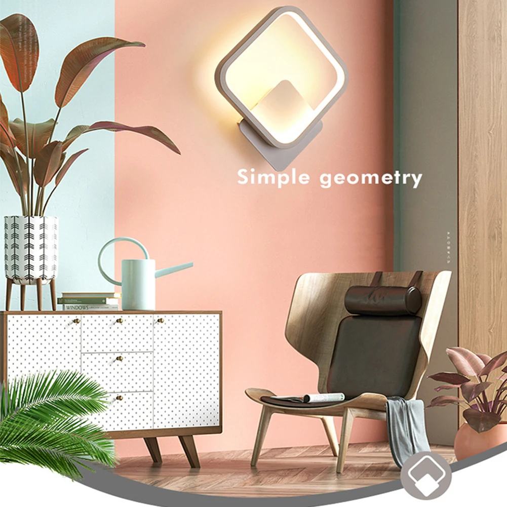 

110-240V Aluminium Stairway Indoor Decoration Bathroom Bedroom Bedside Lamp Entrances Modern Simple TV Background LED Wall Light