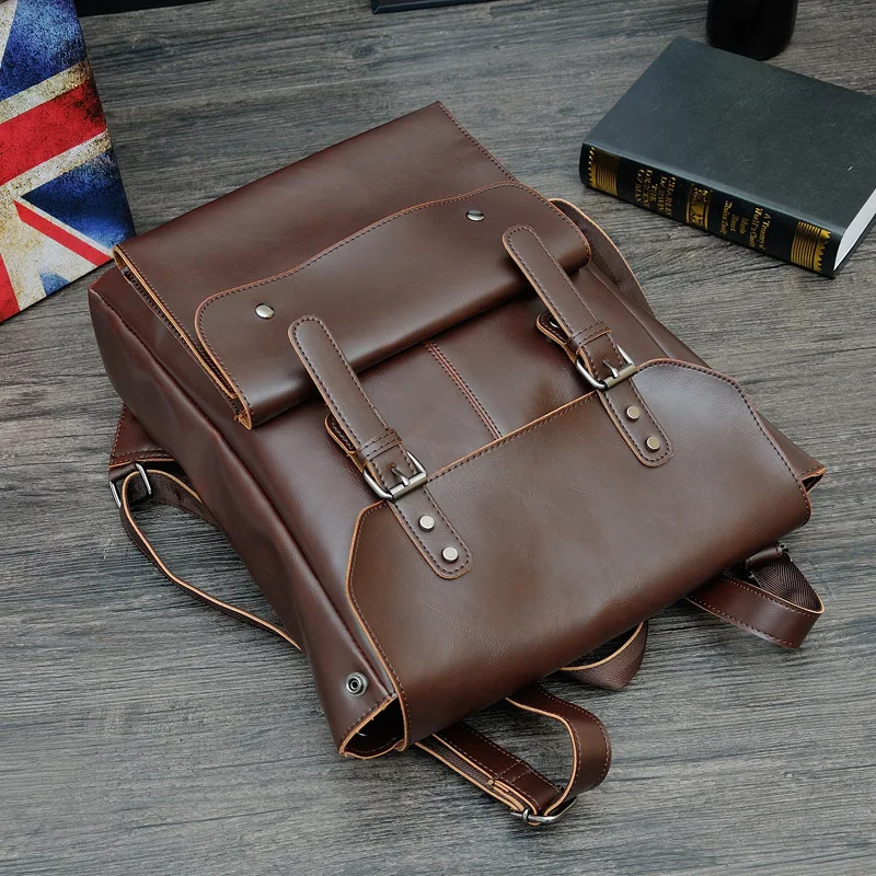 

Tide! 2021 High Quality Personalized Fashion Student Bag Brown Bag Men and Women Backpack Large Capacity Bag Leisure School Bag