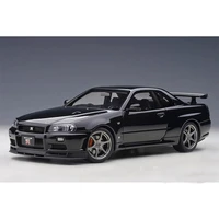 new nissan skyline ares gtr r34 diecasts toy vehicles metal toy car model high simulation pull back collection kids toys