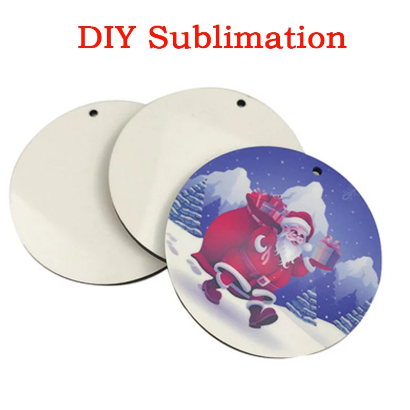 

200Pcs/Lot Creative Sublimation Tree Hanging Ornaments Friend Novelty Souvenir Christmas Tree Pendant Decoration Merry Christmas