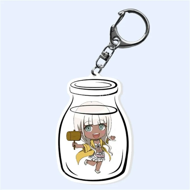 Anime Danganronpa V3 Keychain Two-sided Figurine Cosplay Decorations Figures Acrylic Pendant for Children Gifts Toys