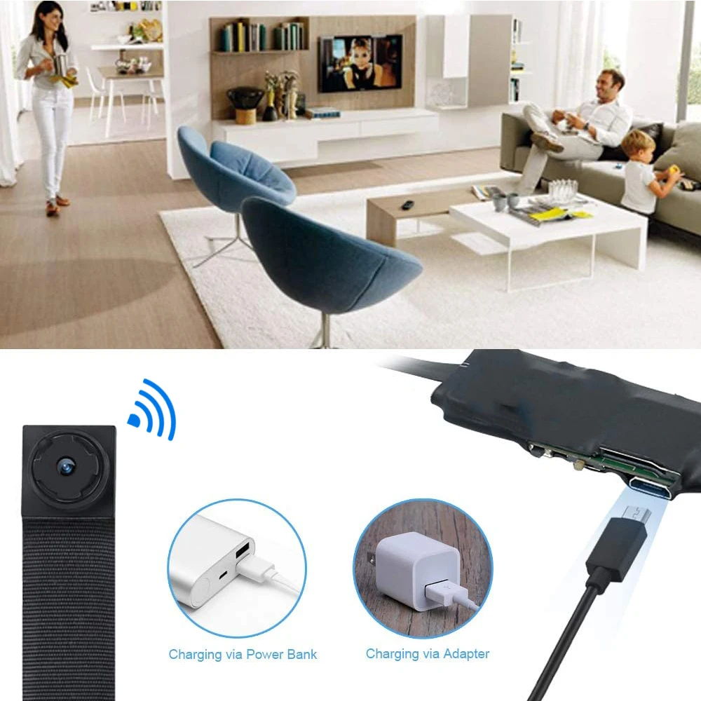 Популярная портативная миниатюрная IP камера сделай сам 1080P с Wi Fi и микромодулем P2P