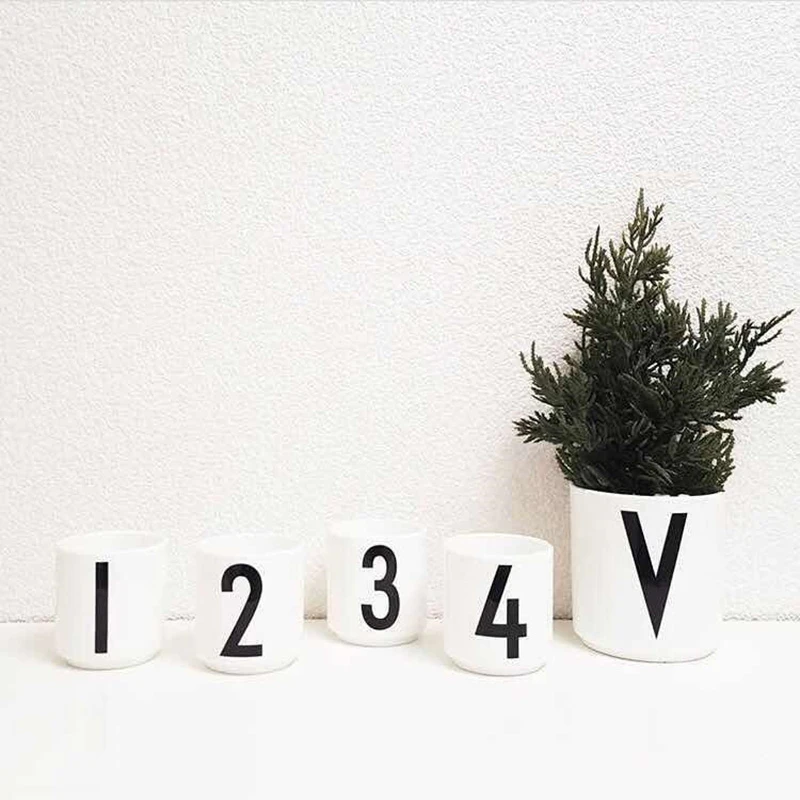 Ins кофейная чашка с надписью Северная Европа лаконичный стиль кружка для сока чая