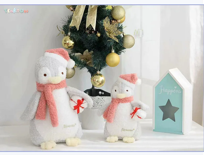 Yeaknow рождественские плюшевые игрушки, Пингвин 23x12 см 33x16 см 48x25 см Пингвин мягкие игрушечные животные куклы для детей подарки на день рождения