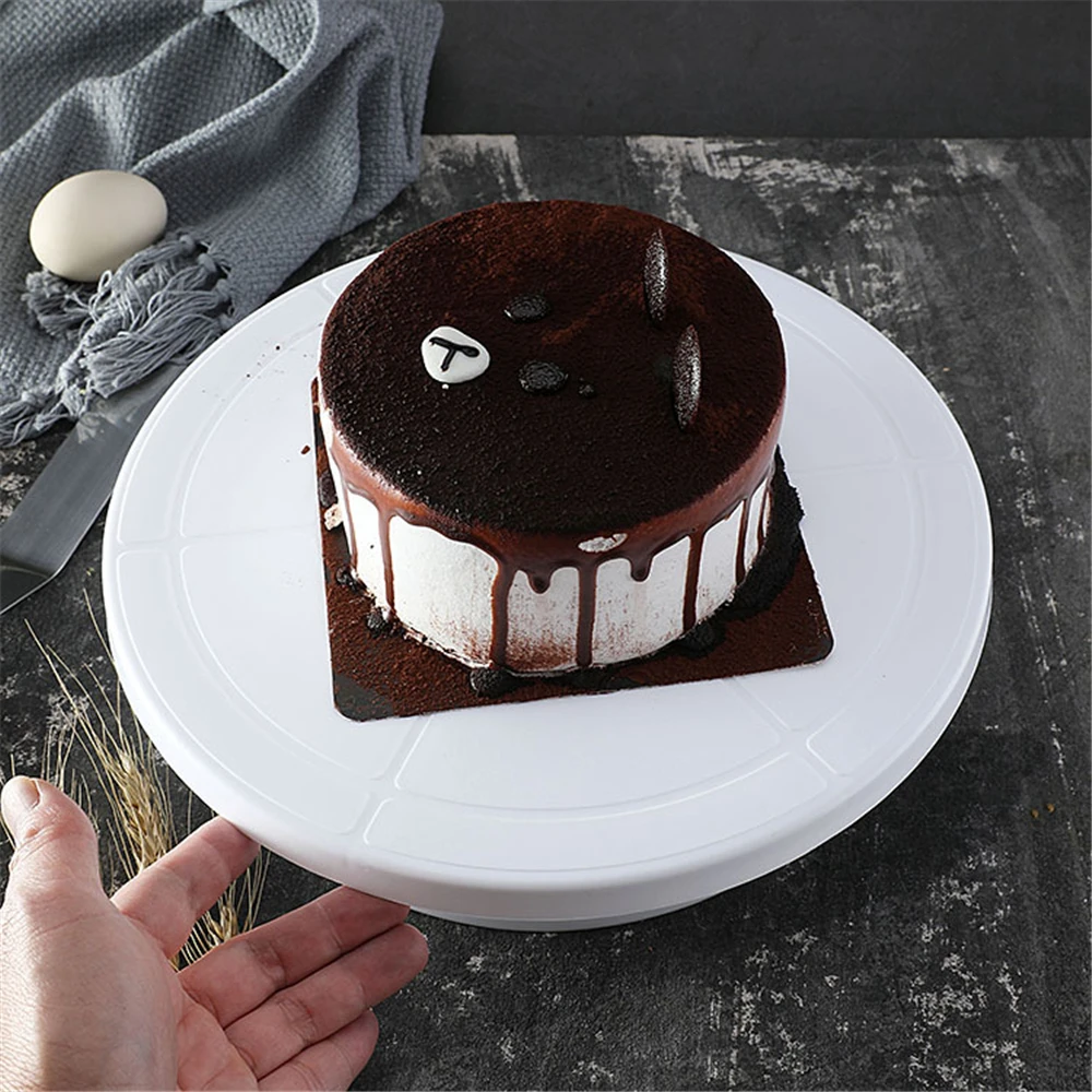 Пластиковый вращающийся стол для торта вращающаяся подставка диск с гибким