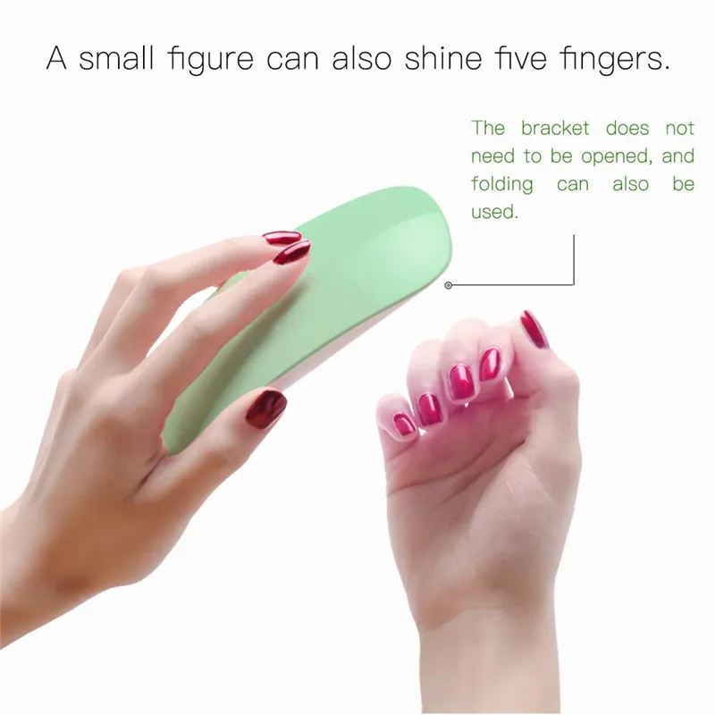 Электрическая 6 Вт Сушилка для ногтей Светодиодный УФ шт. АБС лампа микро USB гель