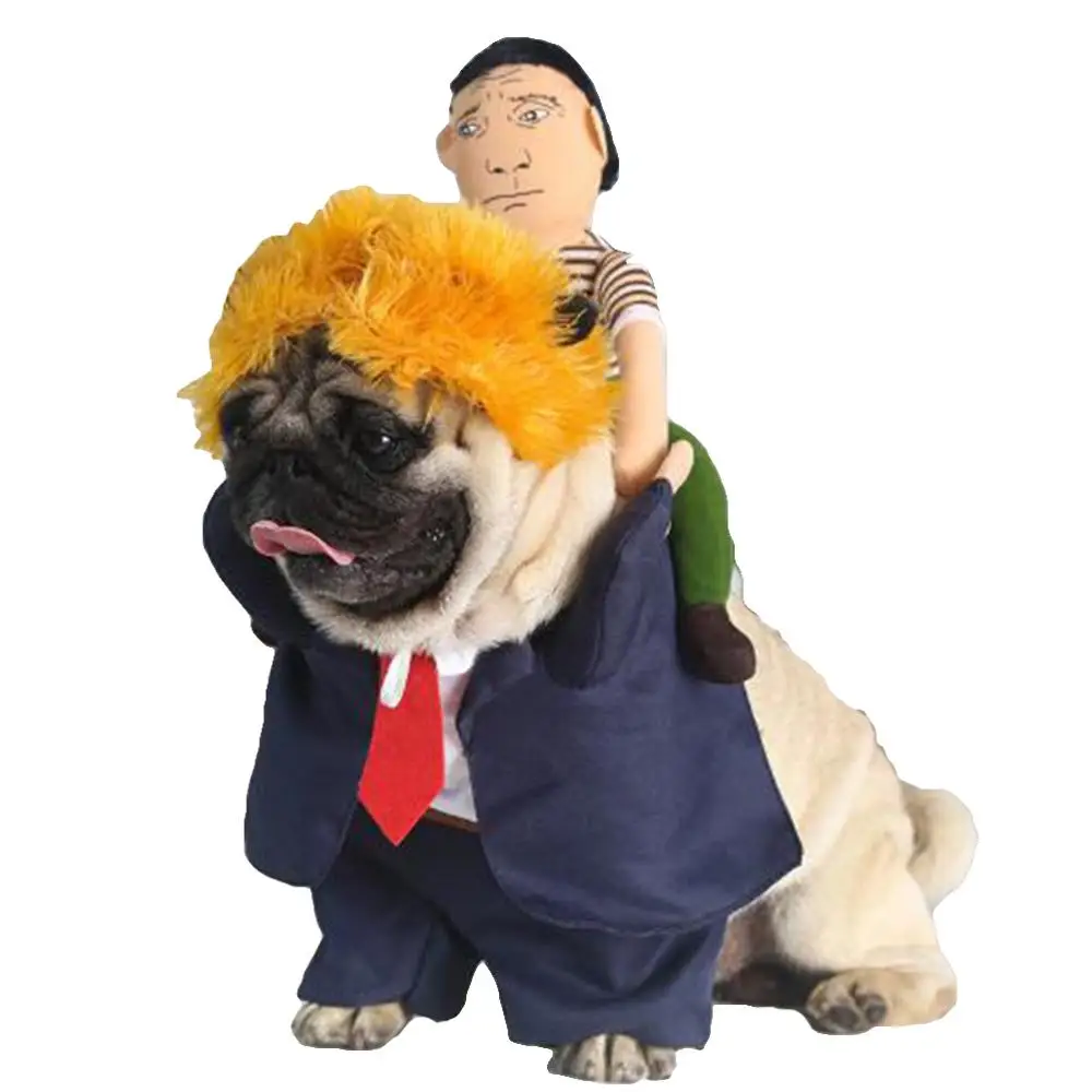 NACOCO собака Трамп костюм президент Райдер стоячий День Независимости с шляпой