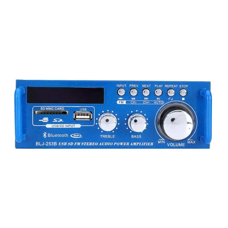 

600W Mini 2CH HiFi Digital Audio Stereo Amplifier Bass FM Radio Car Home US Plug Mini Power Amplifier
