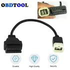 16-контактный адаптер KTM с 6 контактами на Obd2 для мотоциклов, 16-контактный адаптер для мотоциклов с 6 контактами на Obd, 16-контактный диагностический сканер для мотоциклов и автомобилей, Конвертируемые разъемы
