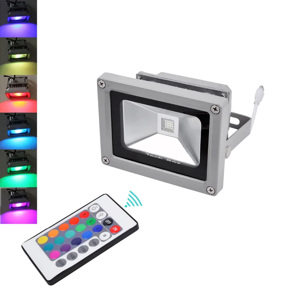 1 шт. отражатель светодиодные RGB прожекторы 20 Вт 30 50 прожектор IP65 для наружного