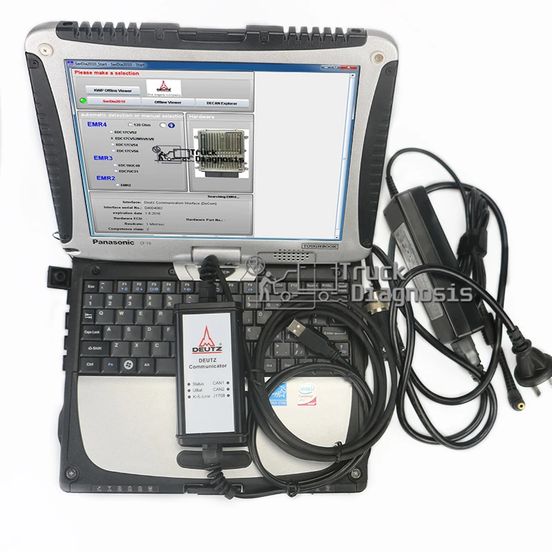 Toughbook CF19 ноутбук для Deutz DeCOM SerDia диагностический комплект DEUTZ коммуникатора|Кабели