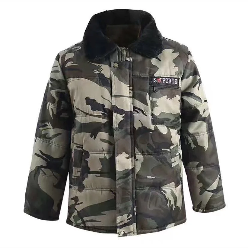 Winter Parka Men Fleece Camouflage Thicken Cotton Hooded Coat Cold-proof Warm Parkas Casual Brand Outdoor Padded Jacket Male