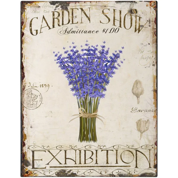 

Garden Show Exhibition Large Vintage Metal Tin Sign Wall Plaque Photo Decor