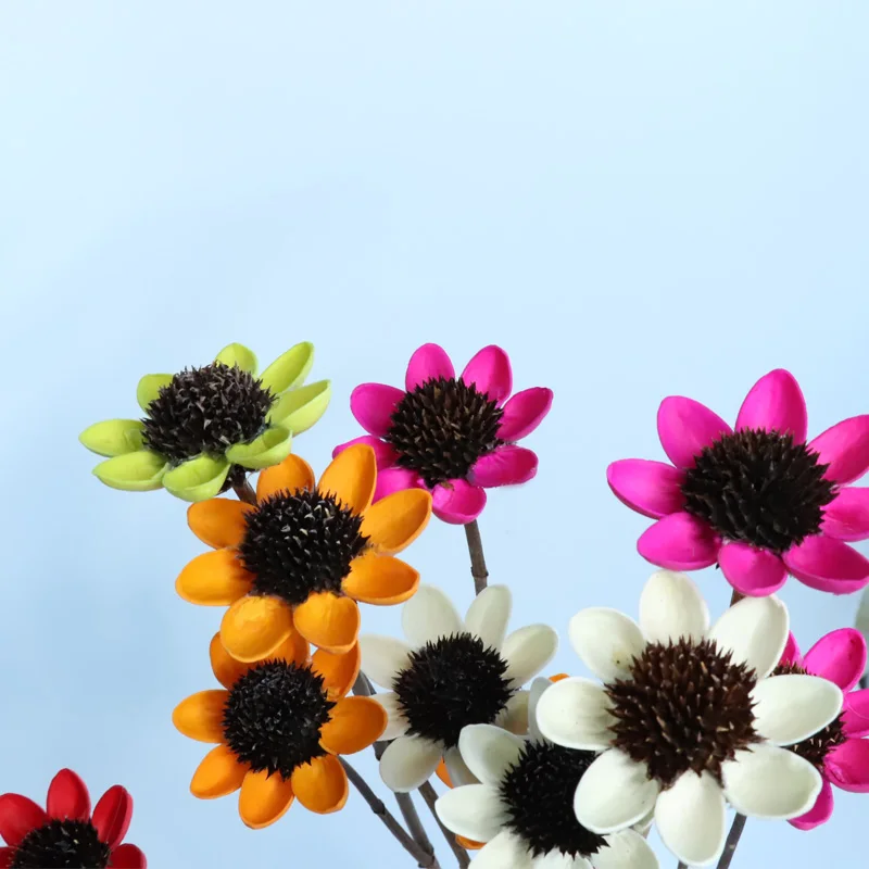 A ++ лучшие сушеные счастливые цветы 3 шт улыбающиеся милые Вечные Природные