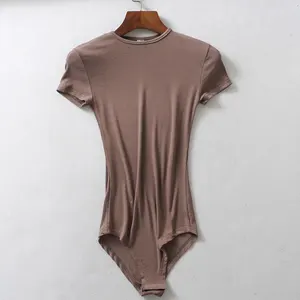 Весенняя облегающая женская футболка She'sModa 2020 в рубчик, с круглым вырезом, костюм с короткими рукавами