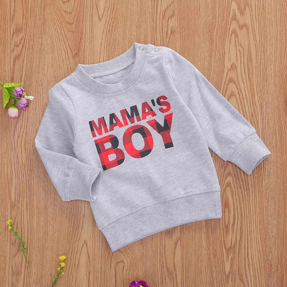 2020 New Hot 0-3Y MAMA Toddler Baby Boy Top Sweatshirt Long Sleeve Letter print Autumn Cotton Clothes Kids Outwear ropa de bebe |