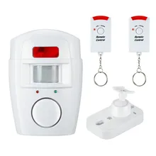 105DB Home Security Remote Control PIR MP Alert Infrared Sensor Anti-theft Motion Detector Alarm Monitor Wireless Alarm System+2