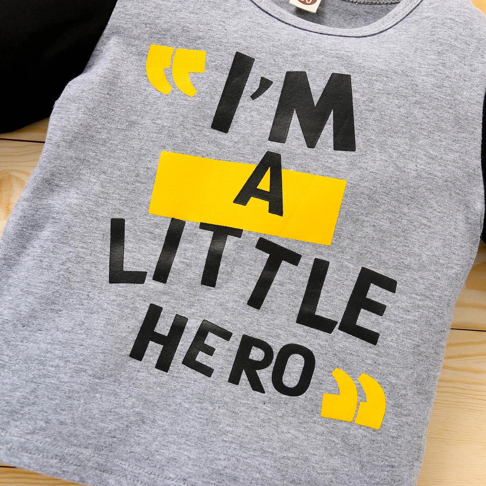 Повседневный комплект одежды из двух предметов для мальчиков пуловер с принтом