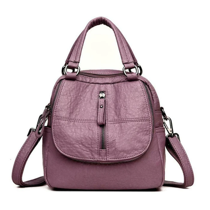 Женский рюкзак из искусственной кожи, многофункциональный рюкзак mochila, женская сумка через плечо на молнии для путешествий, сумка для путешествий O66