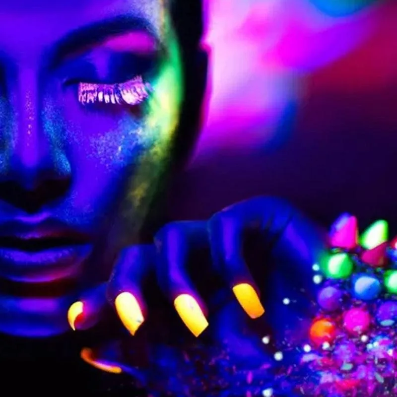 Флуоресцентный паук УФ-гель Радуга световой Гель-лак для ногтей творческий